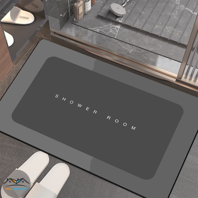 Thảm Lau Chân Siêu Mềm Siêu Dày Êm Ái, Siêu Thấm Nước Chất Liệu Chống Trượt