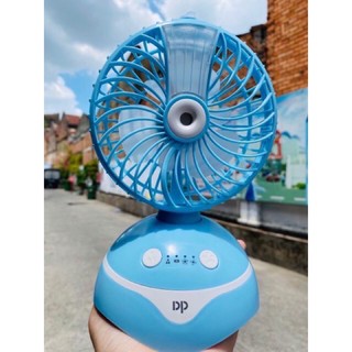 Quạt Phun Sương Mini Tích Điện DP-7623 Để Bàn Hoặc Cầm Tay