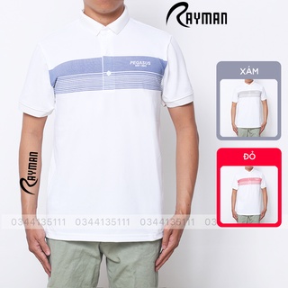 Áo nam có cổ polo kẻ sọc ngang rayman áo thun cá sấu vnxk