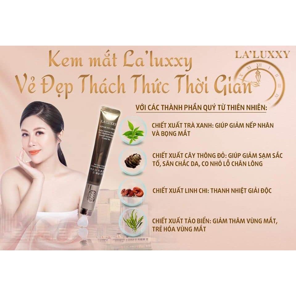 Kem Mắt La'luxxy Drlacir, Thanh Rung Lạnh Mờ Nhăn 3 Phút,giảm nếp nhăn,giảm bọng mắt,giảm thâm mắt,giữ ẩm cho da