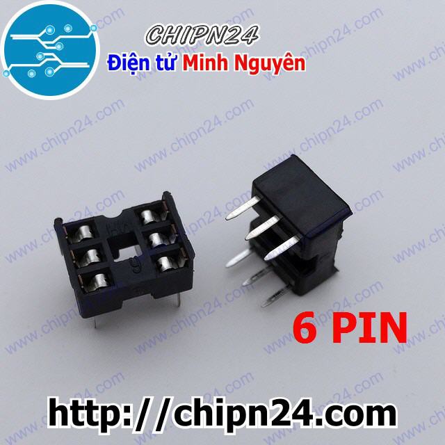 [10 CÁI] ĐẾ IC 6P (DIP6)