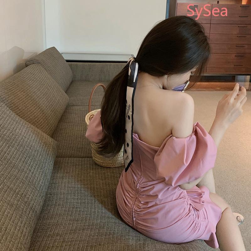 Đầm Dự Tiệc Trễ Vai Kiểu Pháp Thời Trang Mùa Hè Cho Nữ