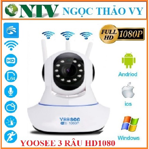 Camera Yoosee IP Wifi HD1080 - 2.0Mps không cổng mạng LAN