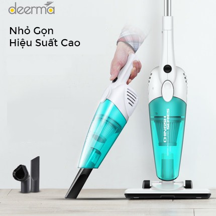 [ELHAP1 giảm tối đa 200K] Máy hút bụi cầm tay Deerma Siêu lốc xoáy DX128C - Chính Hãng bảo hành 6 tháng