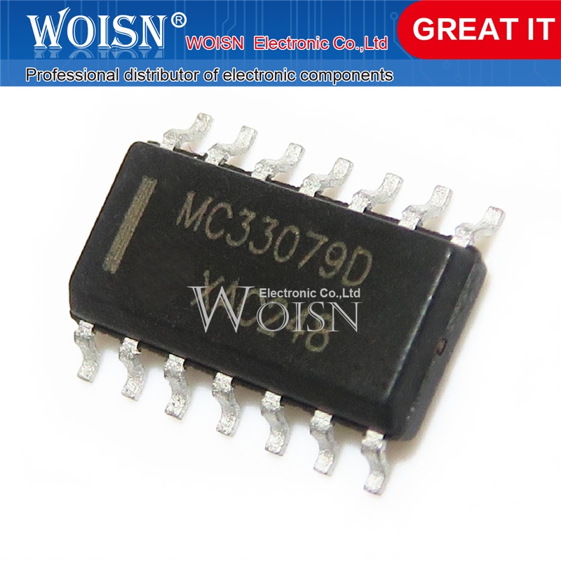 Bộ 10 Linh Kiện Khuếch Đại MC33079DR2G MC33079DG MC33079D MC33079 SOP-14