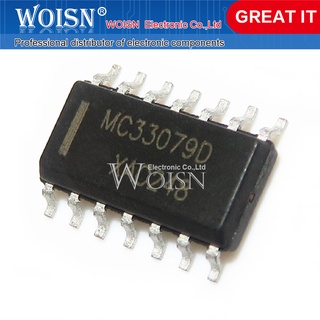 Bộ 10 linh kiện khuếch đại mc33079dr2g mc33079dg mc33079d mc33079 sop-14