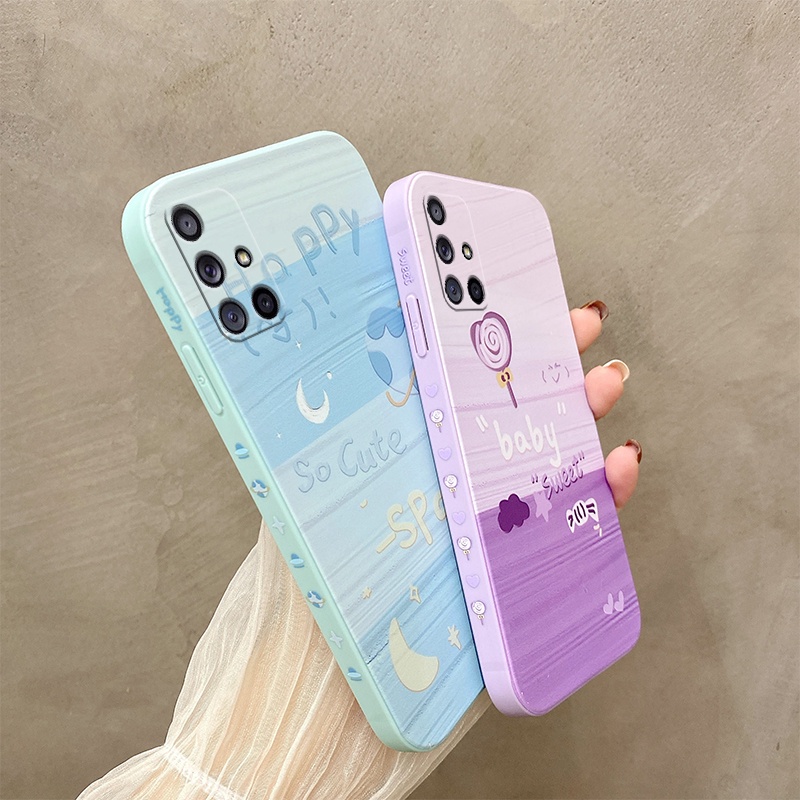 Oil Painting Fashion Casing For Samsung Galaxy A52s A52 4G A52 5G Galaxy A51 4G A71 4G A31 A21s A03s Camera Protection Anti Fall Soft TPU Cases Covers