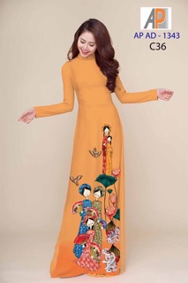 Vải áo dài lụa nhật. Áo 250k, bộ 350k