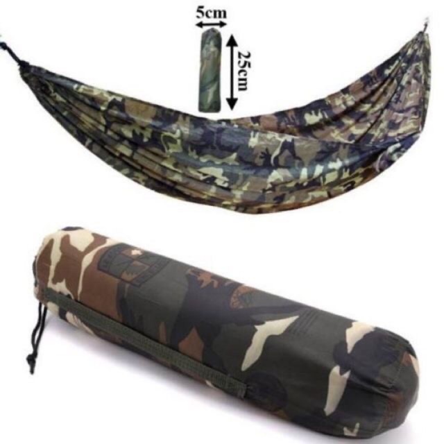 Võng dù du lịch đa năng cỡ lớn họa tiết rằn ri