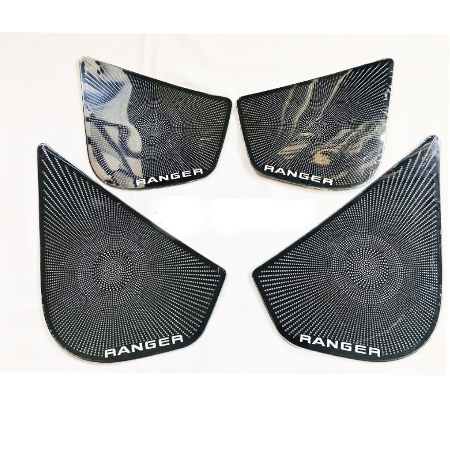 Ốp tapli, màng loa cánh cửa xe Ford Ranger 2016 - 2020, hàng titan cao cấp