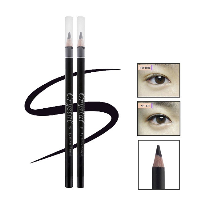 Chì kẻ mí không lem dạ bút mềm dễ vẽ rõ nét không trôi Beauskin Crystal Eyeliner Pencil, Hàn Quốc 3g