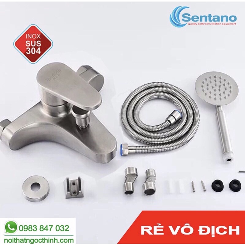 VÒI SEN TẮM NÓNG LẠNH SUBI INOX 304