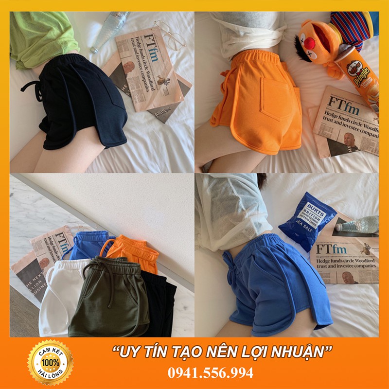 Quần short cotton nữ Quảng Châu siêu xinh-có ảnh thật