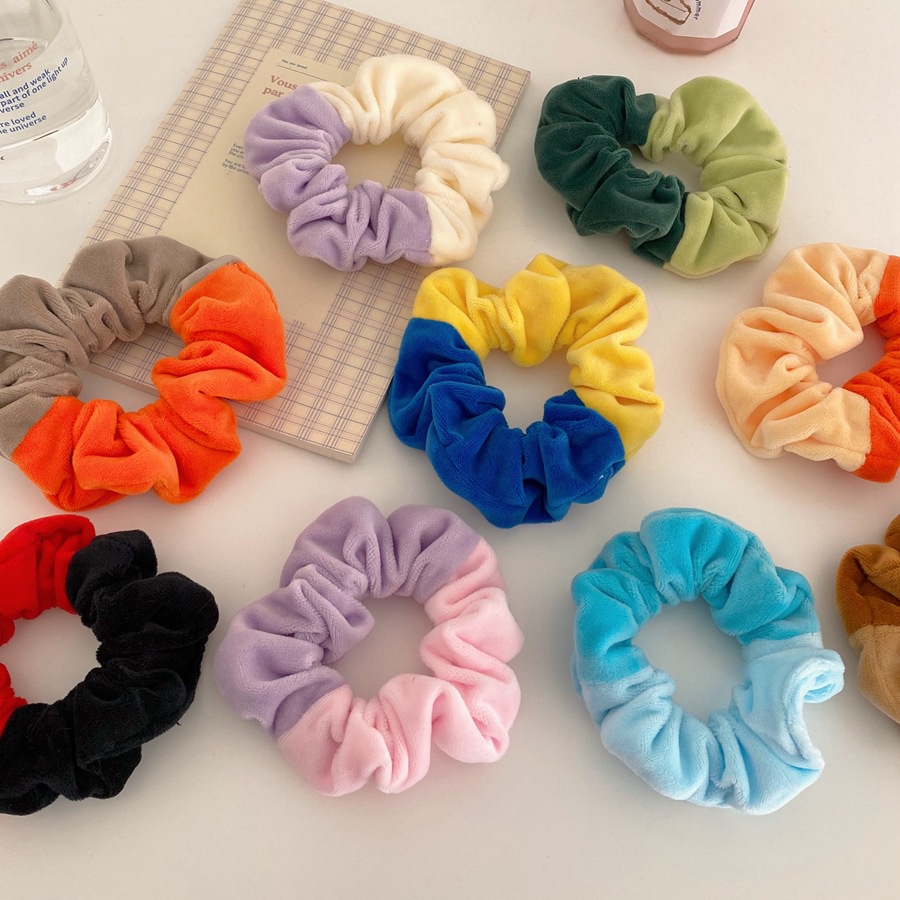 Dây Buộc Tóc Scrunchies Hàn Quốc 2 Màu Siêu Đẹp Hottrend 2021 - Dây Cột Tóc Vải Đeo Tay cute - PK29