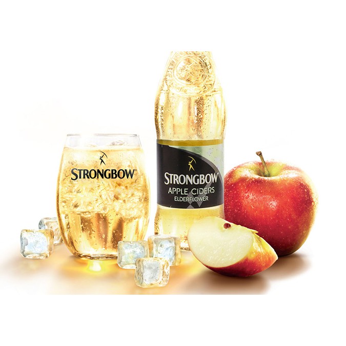 24 Chai Strongbow Elderflowers+ tặng kèm Hạt điều rang muối