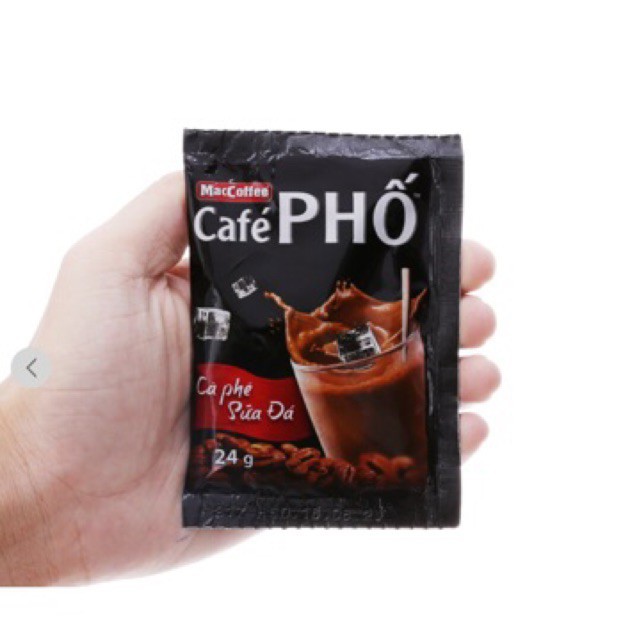 Cà phê sữa đá Phố hộp 10 gói