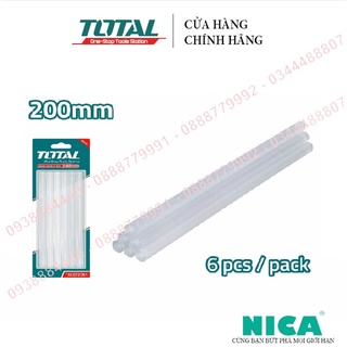 Keo nến total tacgt2061 keo nhựa hàn, nhựa dầu mỏ, đường kính 11.2mm, dài 20cm, vỉ 6 cái bám dính tốt trên bề mặt