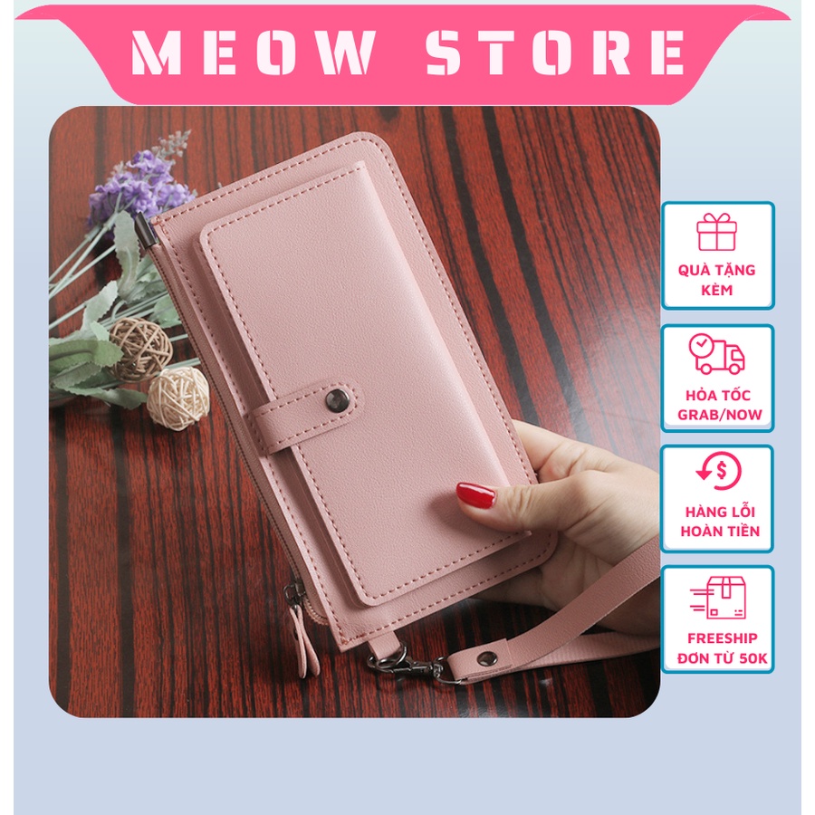 Ví cầm tay nữ dài nhiều ngăn đa năng giá rẻ học sinh MEOW STORE VD04