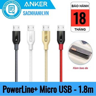 Cáp Sạc Nhanh Micro USB Anker PowerLine+ - Dài 1.8m