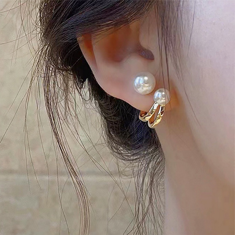 Khuyên Tai Dạng Kẹp Đính Ngọc Trai Không Cần Xỏ 5 Kiểu Dáng Thanh Lịch Thời Trang Phong Cách Hàn Quốc Cho Nữ