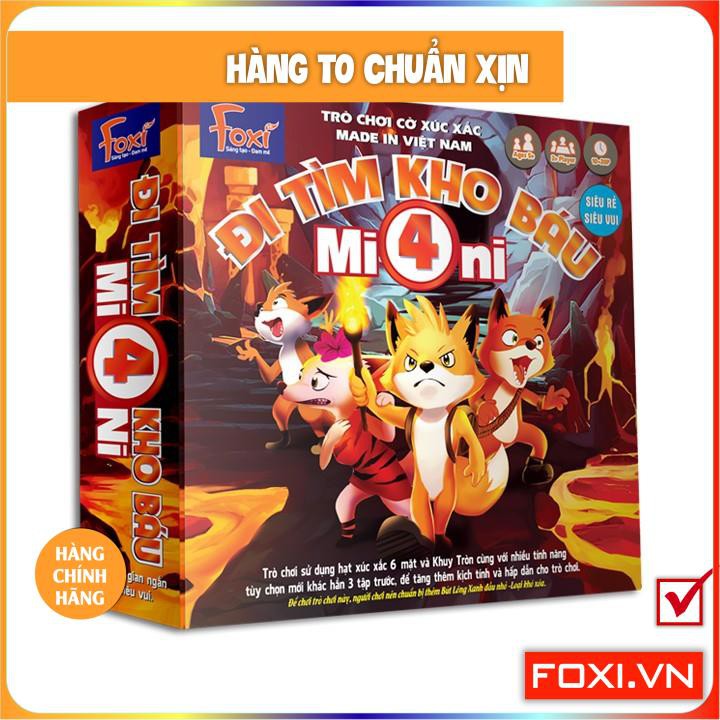 Boardgame-Đi tìm kho báu Mini 4 Foxi-trò chơi phát triển khả năng nhớ-suy luận-phán đoán logic