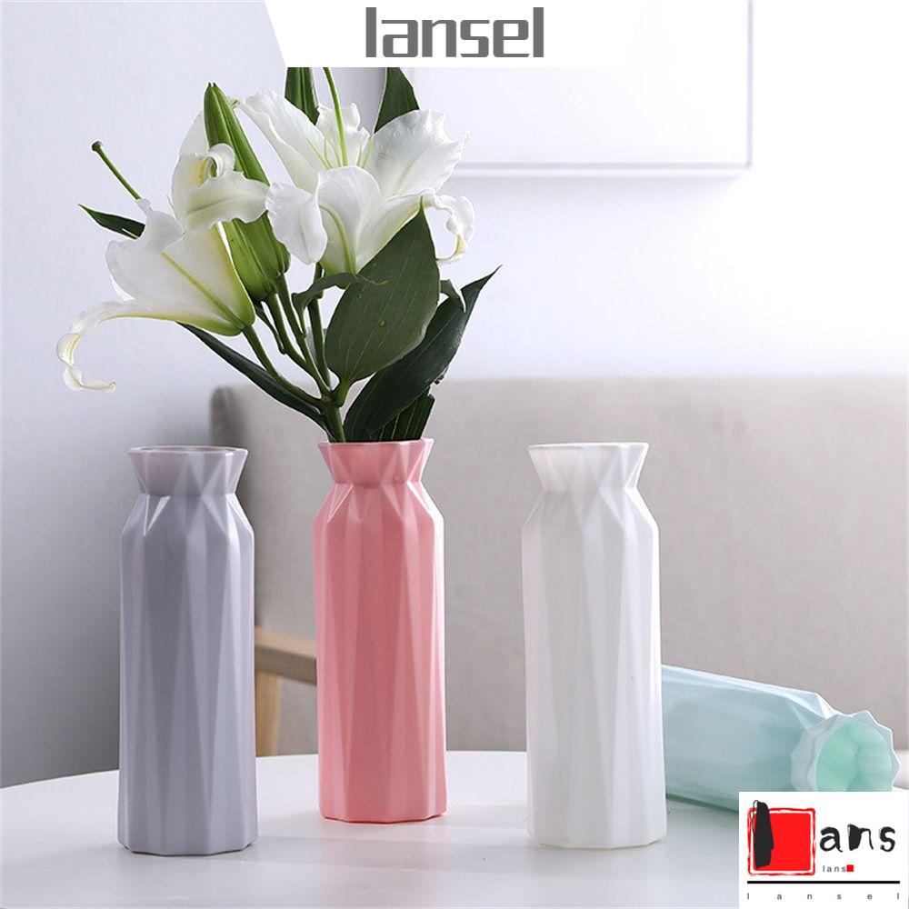 Bình Hoa Bằng Nhựa Chống Rơi Phong Cách Bắc Âu Thời Trang