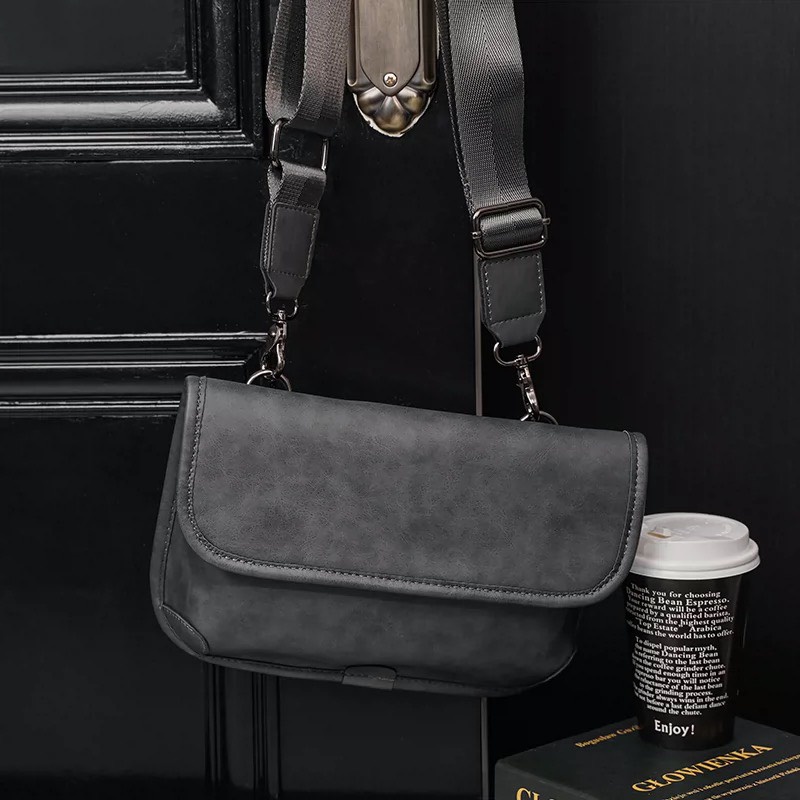 Túi Đeo Chéo Da Pu  Phong Cách Hàn Quốc Thời Trang Cho Nam