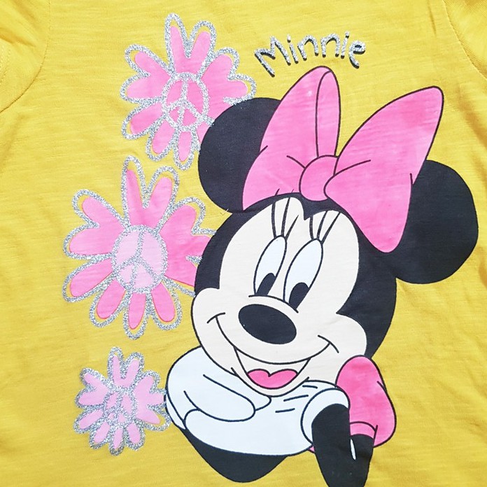 Đầm thun cotton hoạt hình mickey dễ thương bé gái