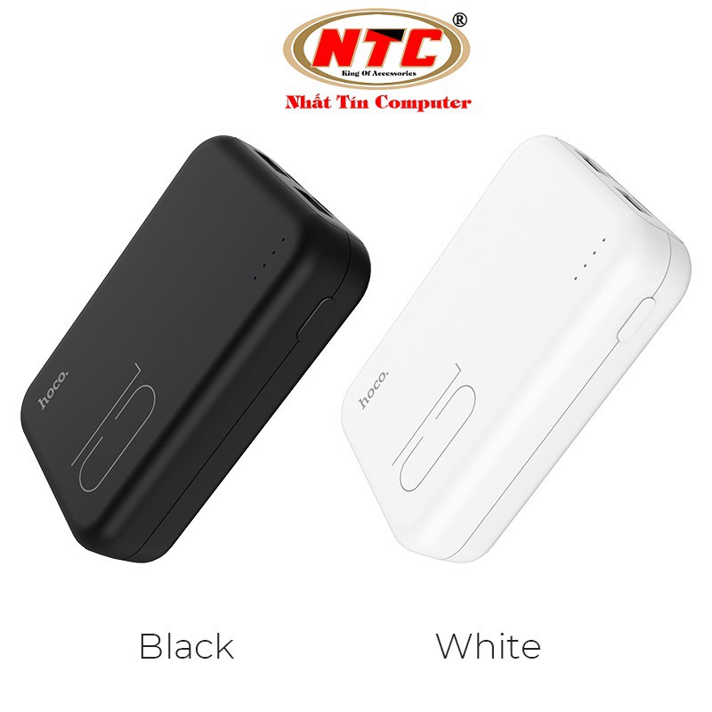 Pin sạc dự phòng Hoco J38 10000mAh - Thiết kế nhỏ gọn, 2 cổng sạc tiện lợi (2 màu) - Hàng chính hãng