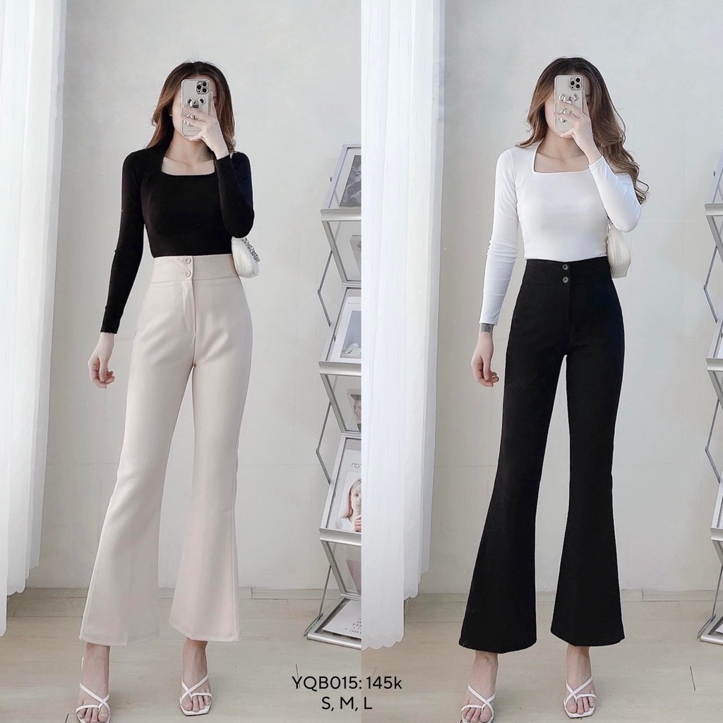 Quần ống loe ko túi CHIBEST YQB015