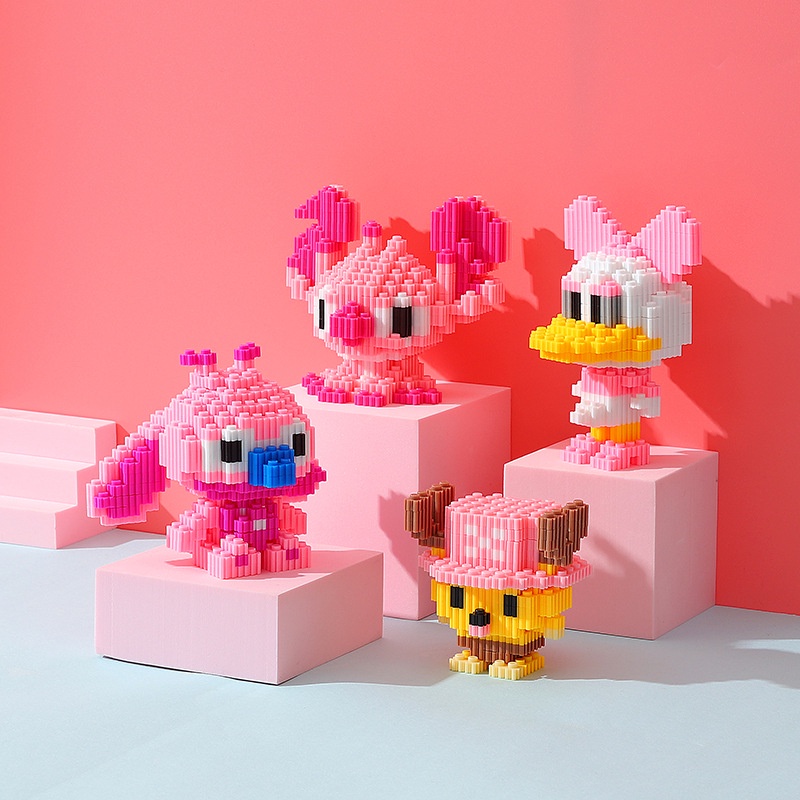 Lắp ráp bearbricks mô hình động vật hoạt hình doraemon disney quà tặng sinh nhật đáng yêu cho mọi lứa tuổi not lego BOM