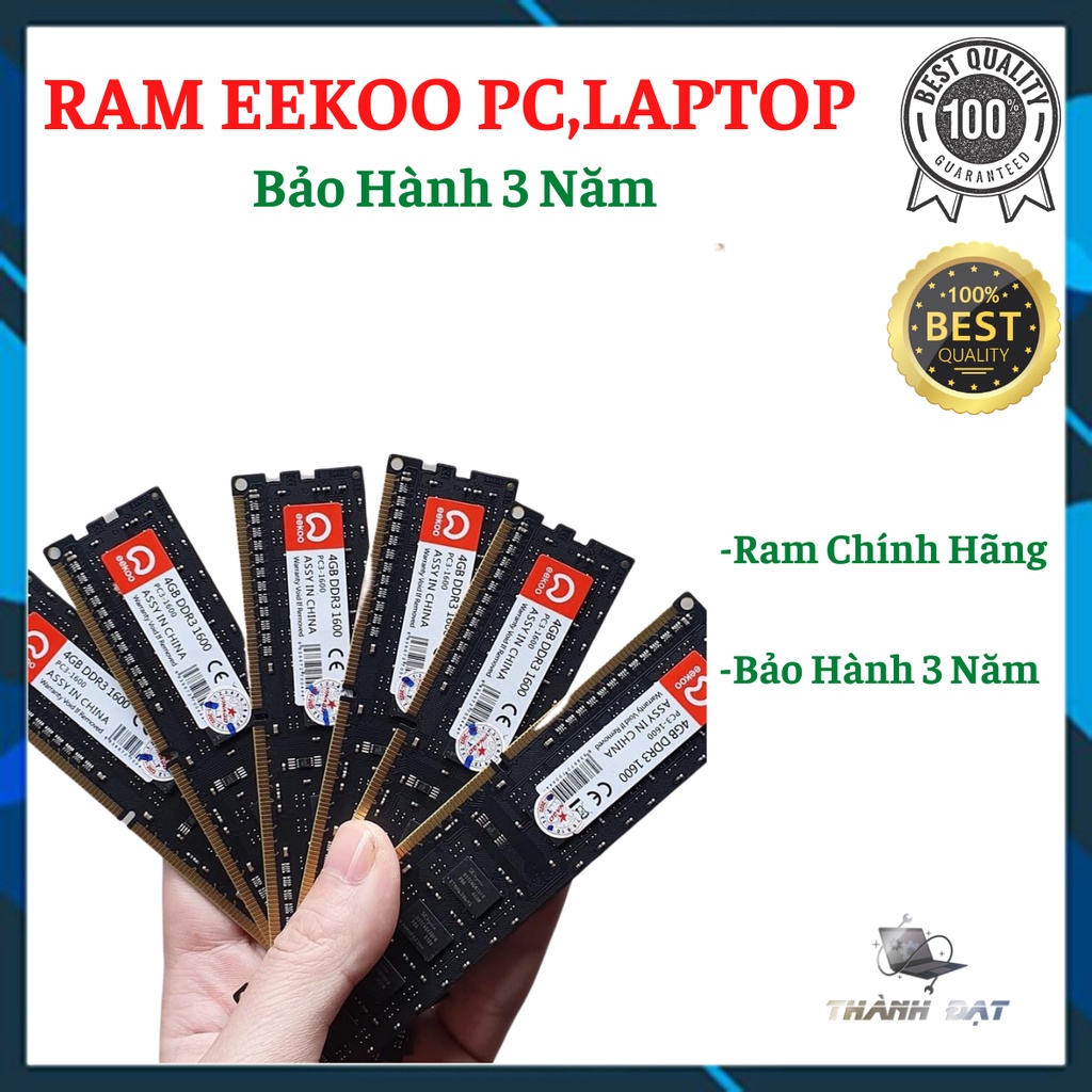 Ram EEkoo DDR3 bus 1600, DDR4 bus 2600, bus 3200 dành cho PC và Laptop (Hàng new chính hãng bảo hành 36T)