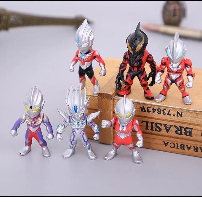 ❤️Đồ chơi trẻ em Quái Vật ULTRAMAN MINI Độc Đáo❤️ Set 6 Trong 1 Mô Hình Quái Vật Ultraman mini Bằng Nhựa Mềm Cho Bé