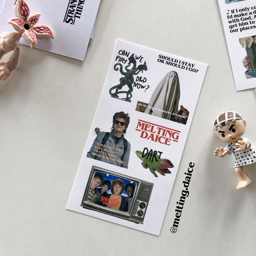 Daice || 'stranger things’ sticker - set nhãn dán phim 'cậu bé mất tích' trang trí