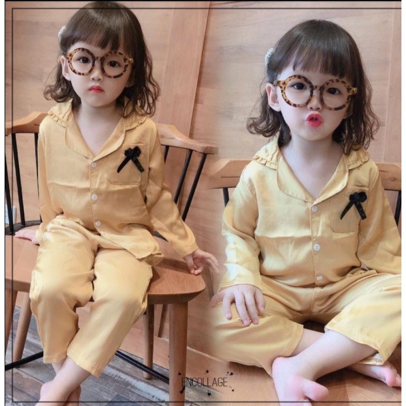 PIJAMA LỤA BÉ GÁI 8KG -20KG