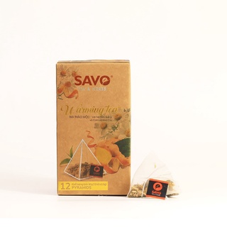 Trà Warming tea SAVO - Trà thảo mộc (trà đen, gừng, hoa cúc, vỏ cam)