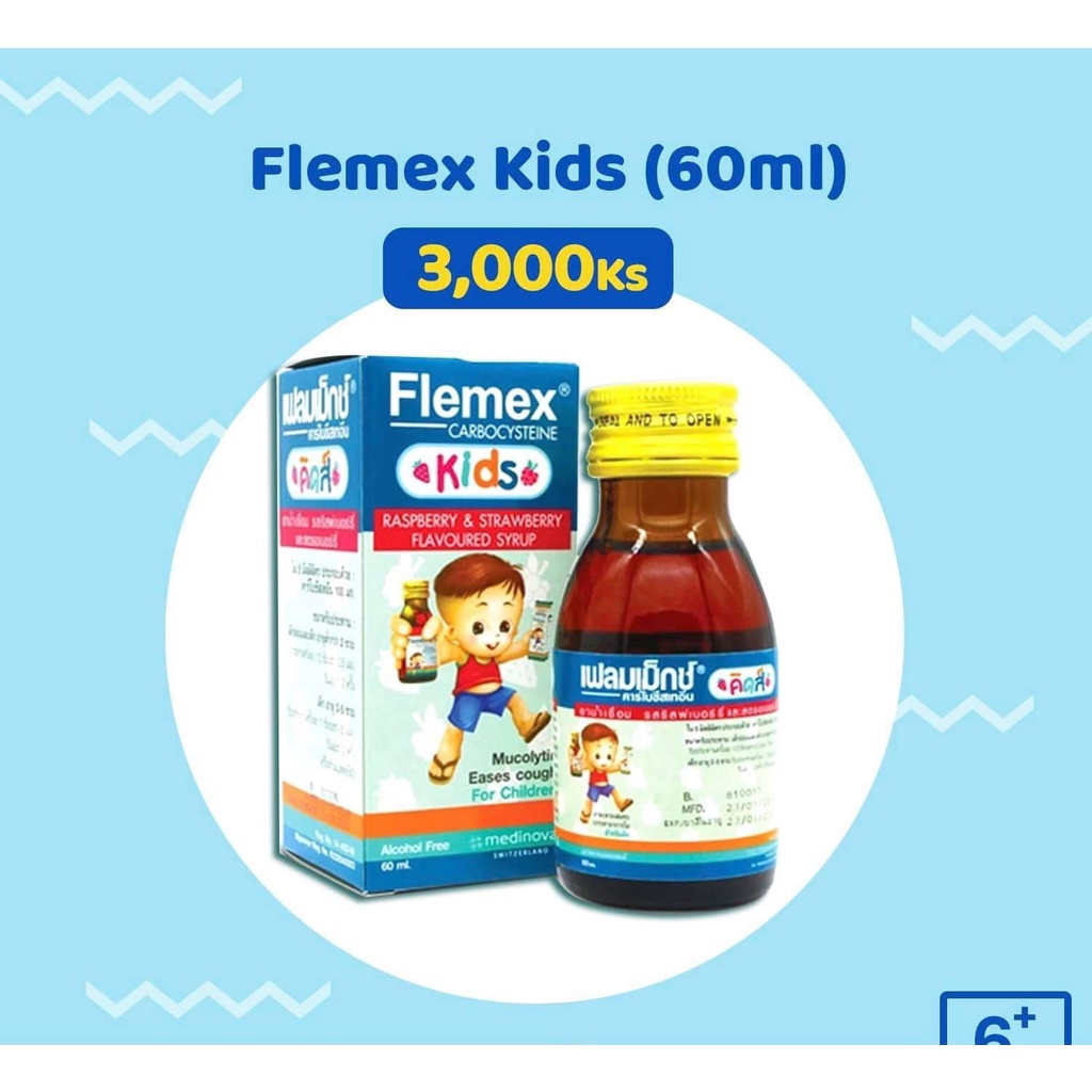 Siro ho FLEMEX KIDS Thái Lan 60ml