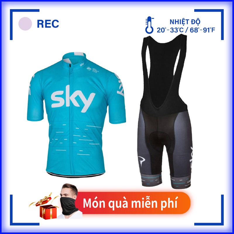 SKY Đi xe đạp Jersey Nam Pro Đội đua Áo sơ mi thể thao MTB Áo đua xe đạp Quần áo đường bộ Đội xe đạp
