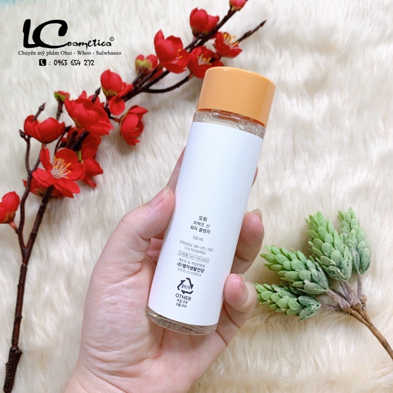 Nước Tẩy Trang Ohui Perfect Sun Water Cleanser💦CHUẨN AUTH 100%💦làm sạch nhẹ dịu-lành tính cho da chai 100ml