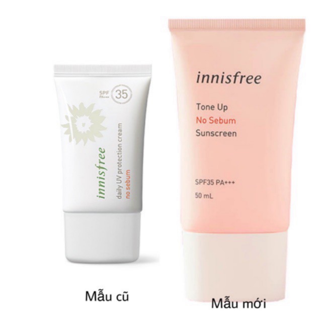[Có bill] Kem chống nắng Innisfree Daily UV protection cream NO SEBUM SPF50 - PA+++