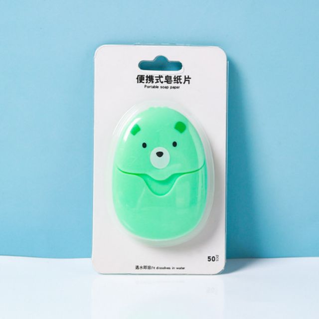 HỘP 50 MIẾNG XÀ PHÒNG GIẤY BỎ TÚI/ HỘP XÀ PHÒNG GIẤY MINI TIỆN LỢI DỄ DÙNG | BigBuy360 - bigbuy360.vn