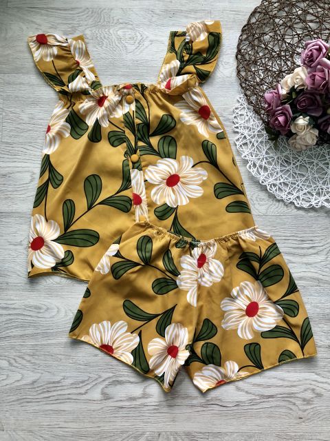 [Rẻ vô địch] Set bộ đùi áo cánh tiên họa tiết hoa (toàn bộ là hình thật) | BigBuy360 - bigbuy360.vn