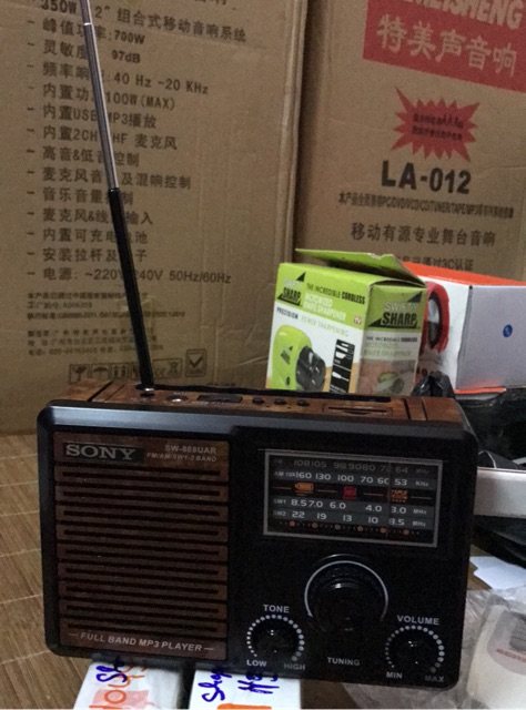 [Freeship toàn quốc từ 50k] Đài radio sony sw-888UAR quà tặng dành cho ông bà.