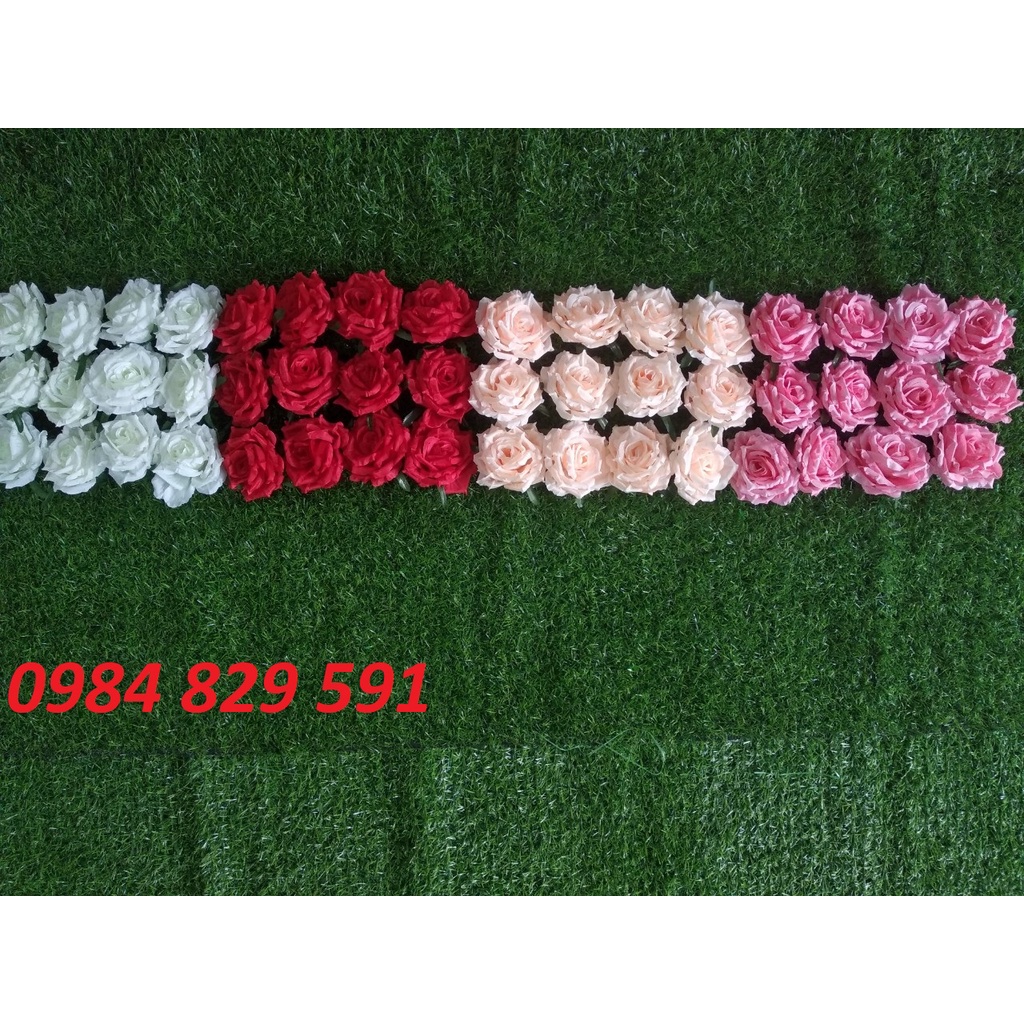 Bông hồng lụa cao cấp trang trí