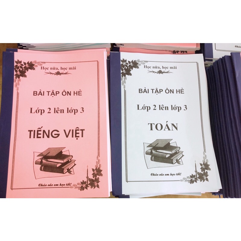 (CỰC RẺ ❤️❤️❤️) BỘ BÀI TẬP ÔN HÈ TIỂU HỌC ( từ lớp 1 đến lớp 5)