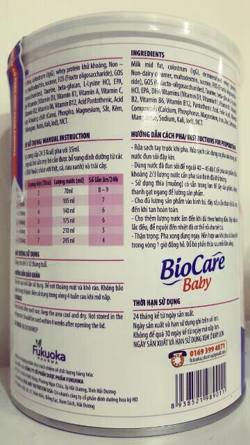 BioCare Baby 0-12 tháng tuổi