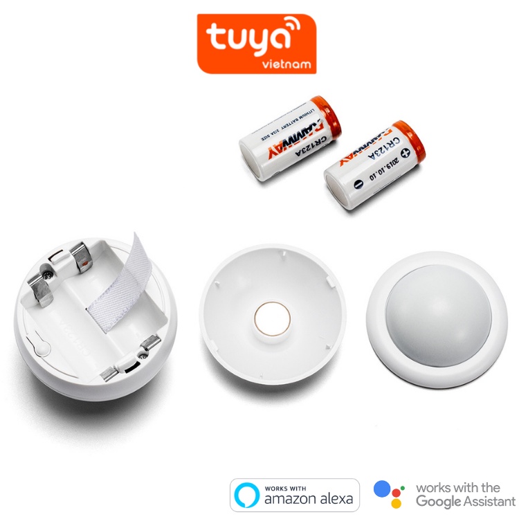Cảm Biến Chuyển Động TUYA, Wifi PIR Có Chân Đế Dán, Kết Hợp Với Công Tắc Tạo Ngữ Cảnh