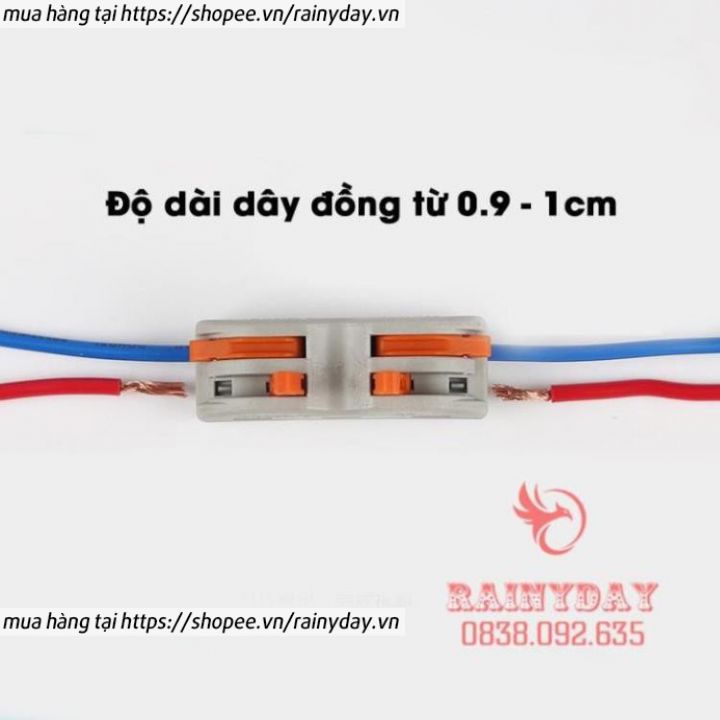 Đầu khớp cút cầu nối nhanh dây điện siêu nhanh siêu tiện lợi 2P 2 đầu 4 cổng an toàn thông minh