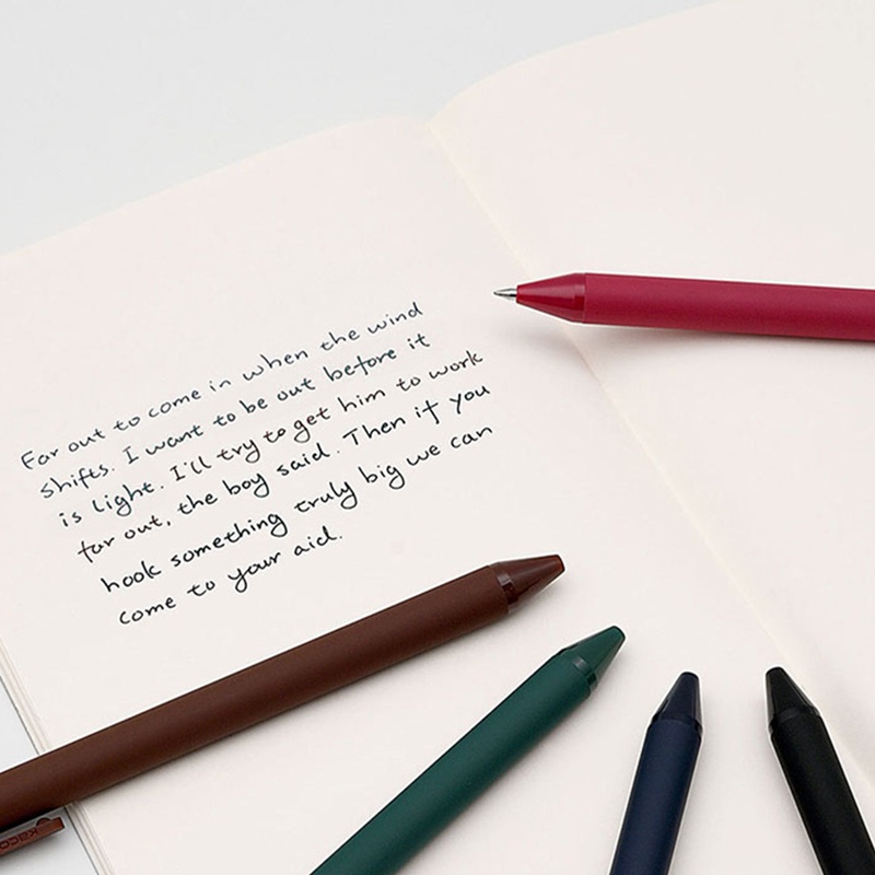 Bút gel đen Winzige bút bi bấm 0.5 mm màu đen ngòi