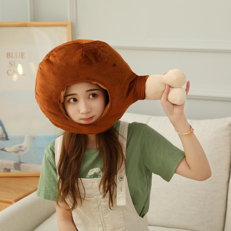 Búp Bê Nhồi Bông Đồ Chơi Hình Hamburger Khoai Tây Chiên Đội Nón Nhồi Bông Dễ Thương Dùng Làm Quà Tặng Cho Bé Gái Y